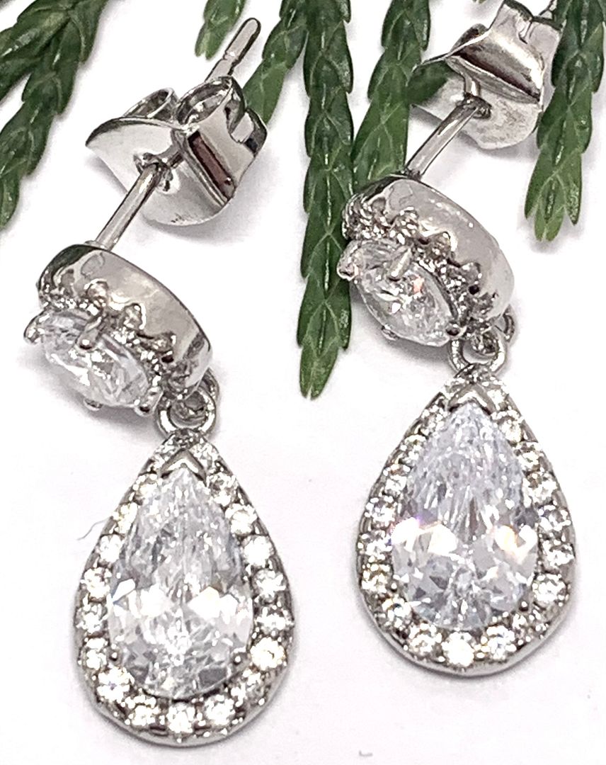 4.50ctw Diamonique Diamond Dangle Earrings