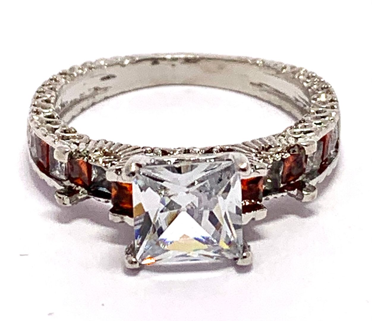 4.50ctw Garnet & Cubic Zirconia 18k Yellow Gold Overlay Ring
