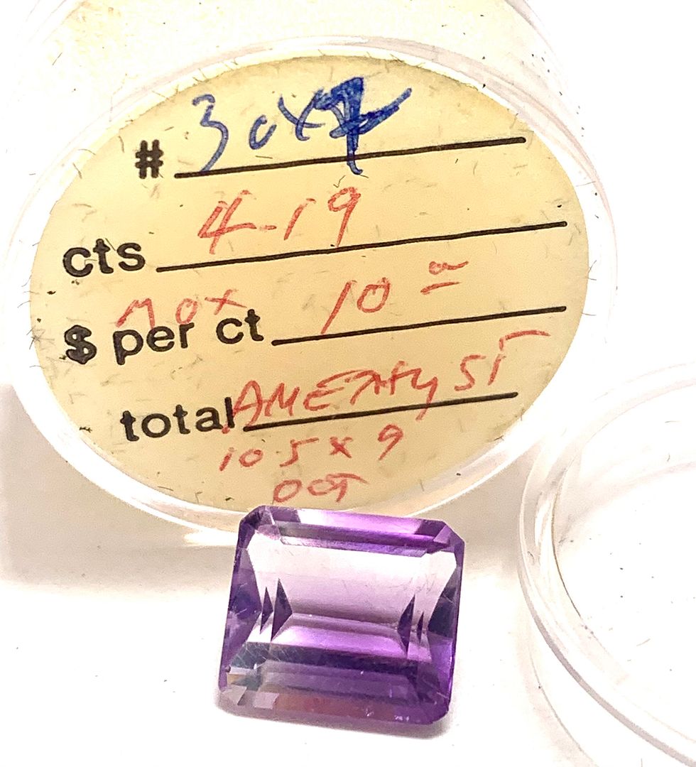 $475 Retail 4.19ctw Natural Untreated Brazilian Amethyst Loose Gemstones 10.5X9 MM