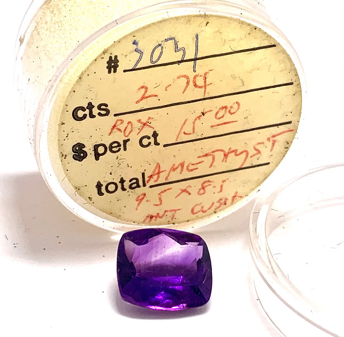 $495 Retail 2.74ctw Natural Untreated Brazilian Amethyst Loose Gemstones  9.5X8..5 MM