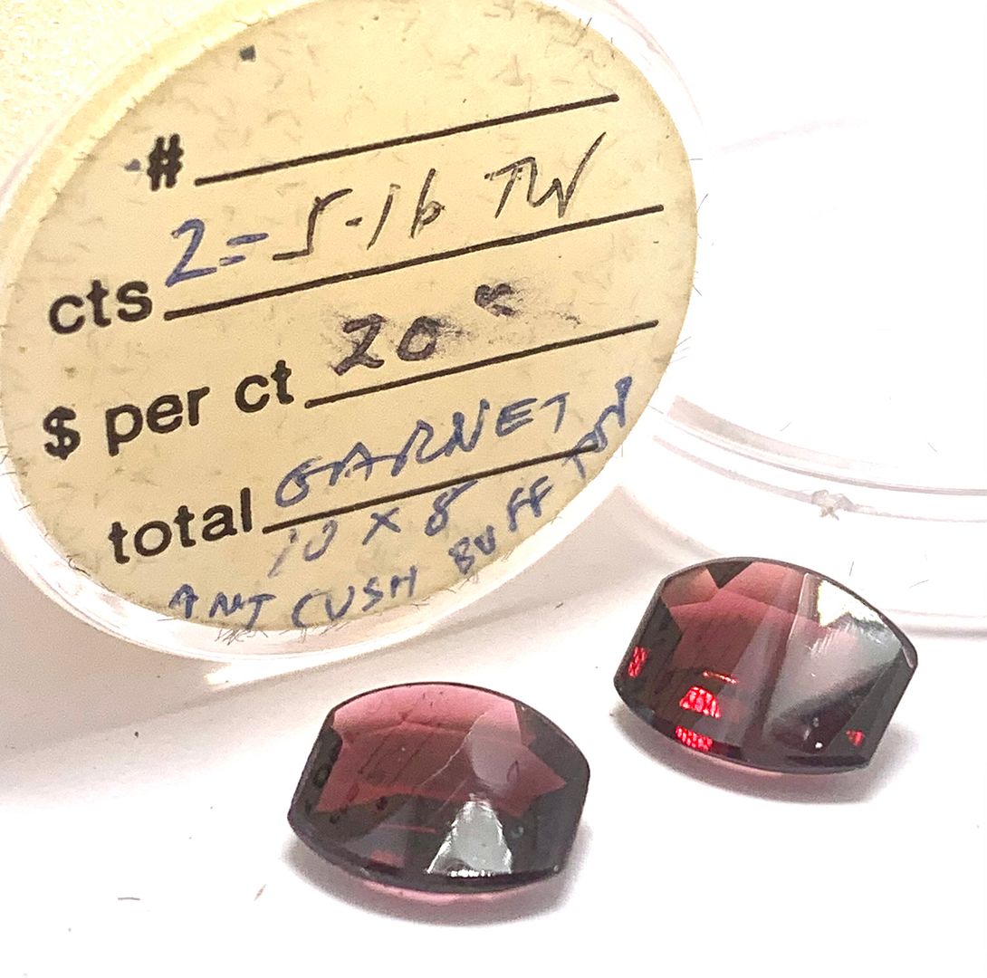 5.16ctw Natural Untreated Indian Almandite Garnet Loose Gemstones 10X8 MM
