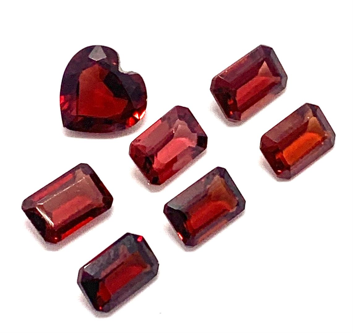 5.50ct Natural Garnet Gemstones Lot of 7