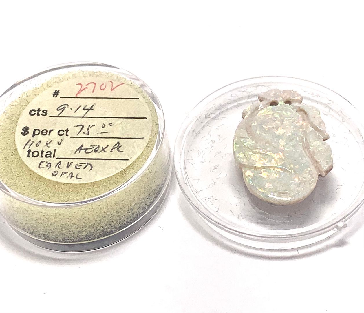 $685.5 Retail 9.14ct Natural Carved Opal Gemstone