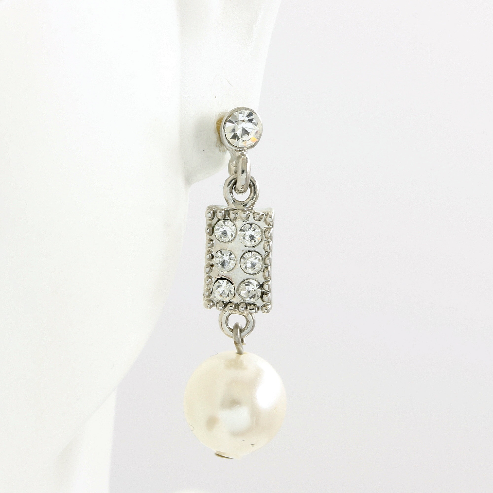 Fine Jewelry Brass with 3x 14k Gold Overlay,1.16ctw Fresh Water Pearls & AAA Grade CZ's Earrings