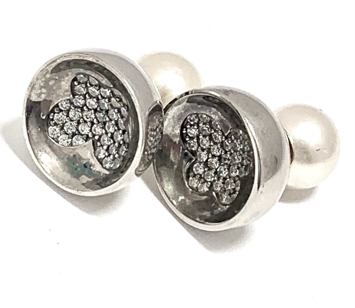 .925 Sterling Silver 0.75ctw Sapphire Stud Earrings