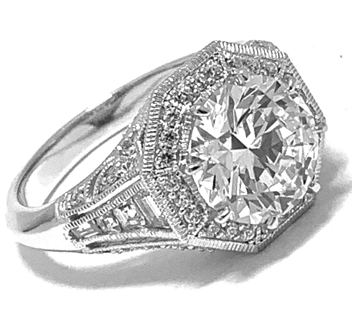 925 Sterling Silver 8.00ctw Diamonique Diamond Engagement Ring Size 10