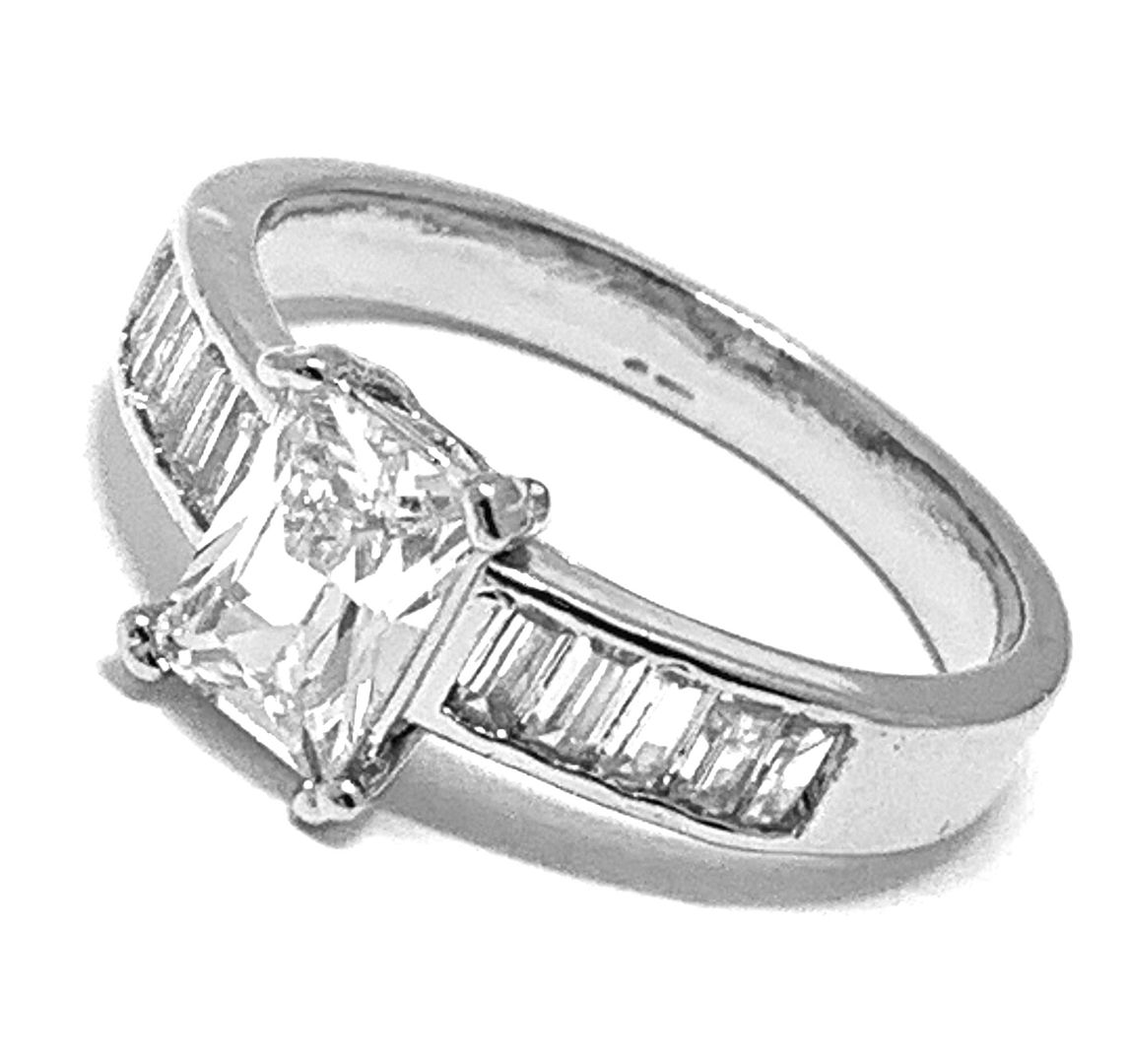 Antique Design 3.50ctw Diamonique Diamond Engagement Ring