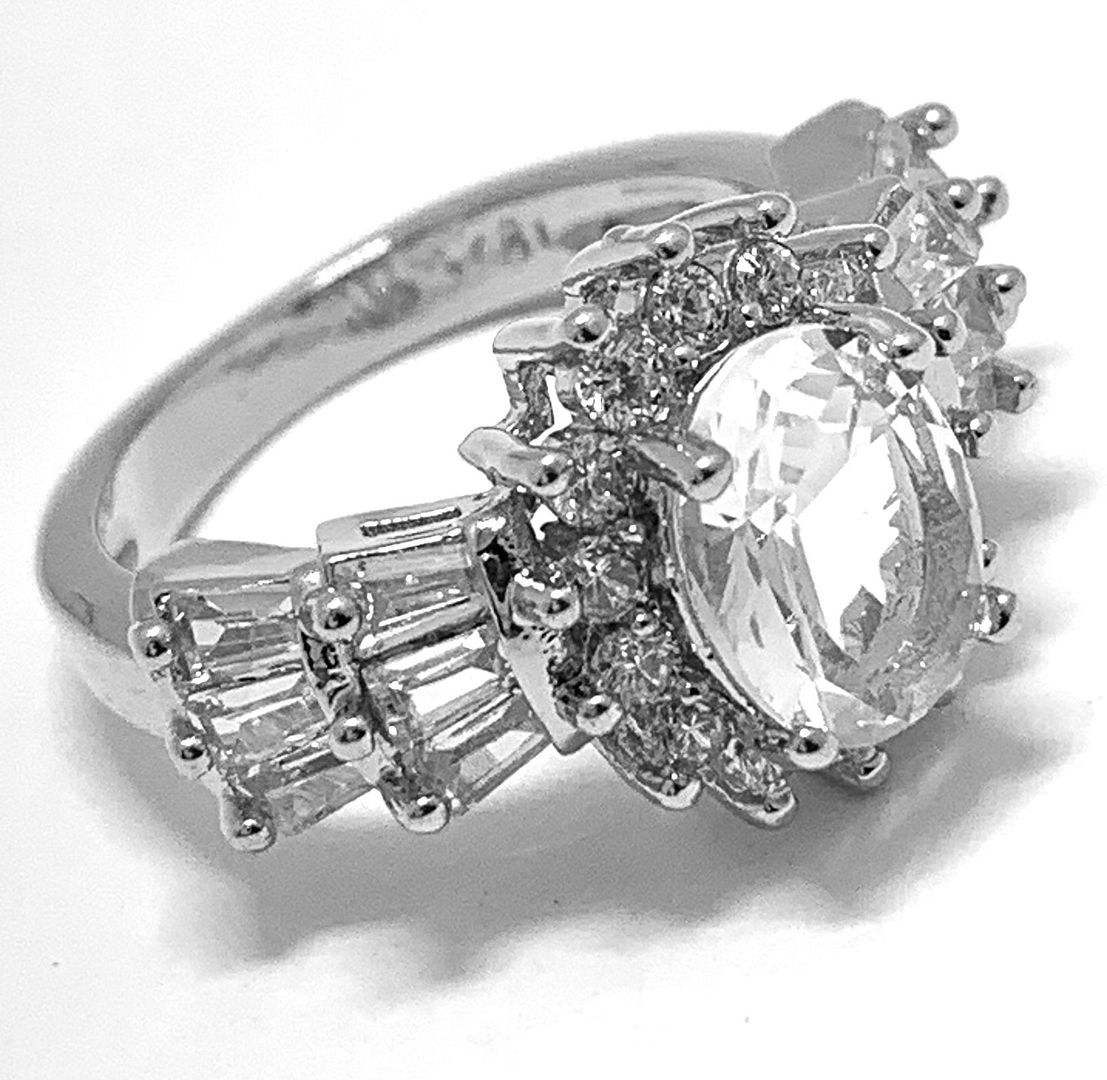 Antique Design 6.25ctw  Diamonique Diamond Engagement Ring