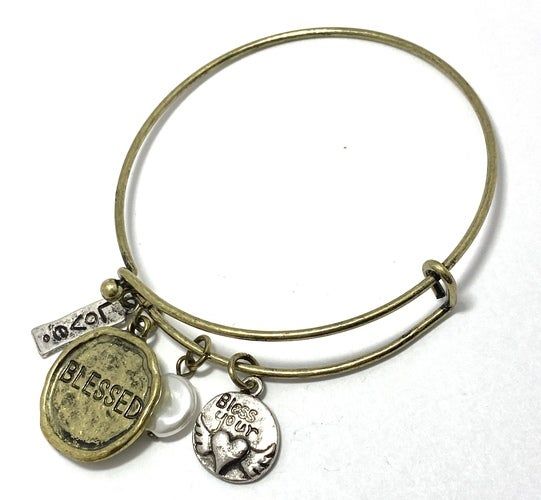 Blessed Charm Bangle Bracelet