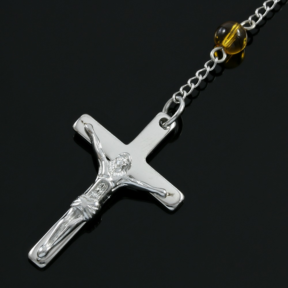 Designer Bead Cross Necklace Property Room