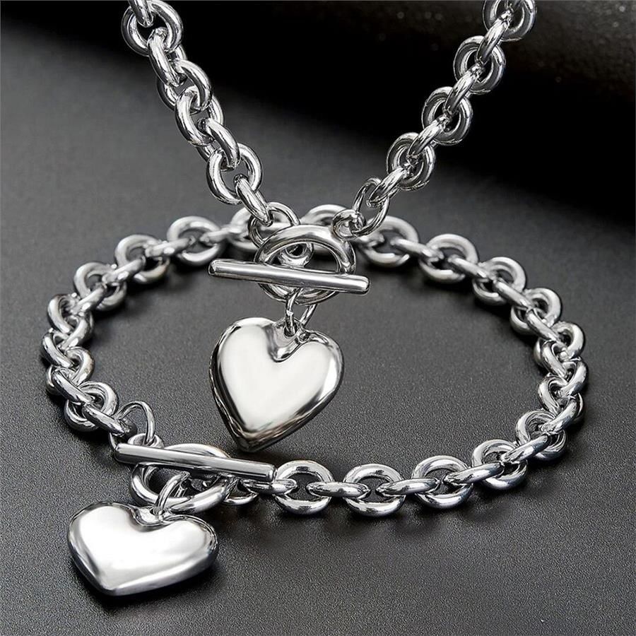 Designer Inspired 41.1 gram 18k Gold Overlay Necklace & Bracelet Set