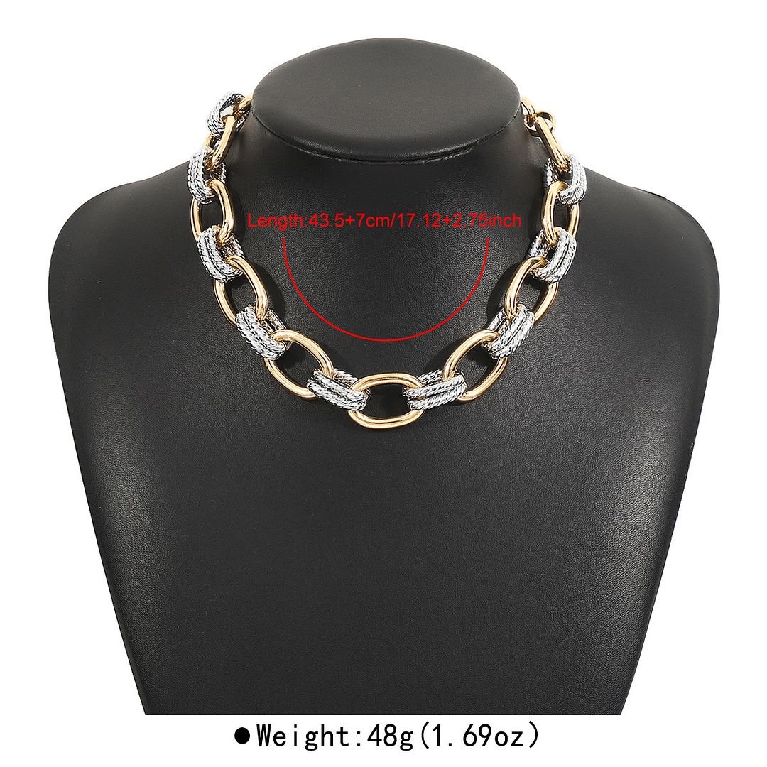 Designer Inspired 47.3 gram Ladies Fancy Link Necklace