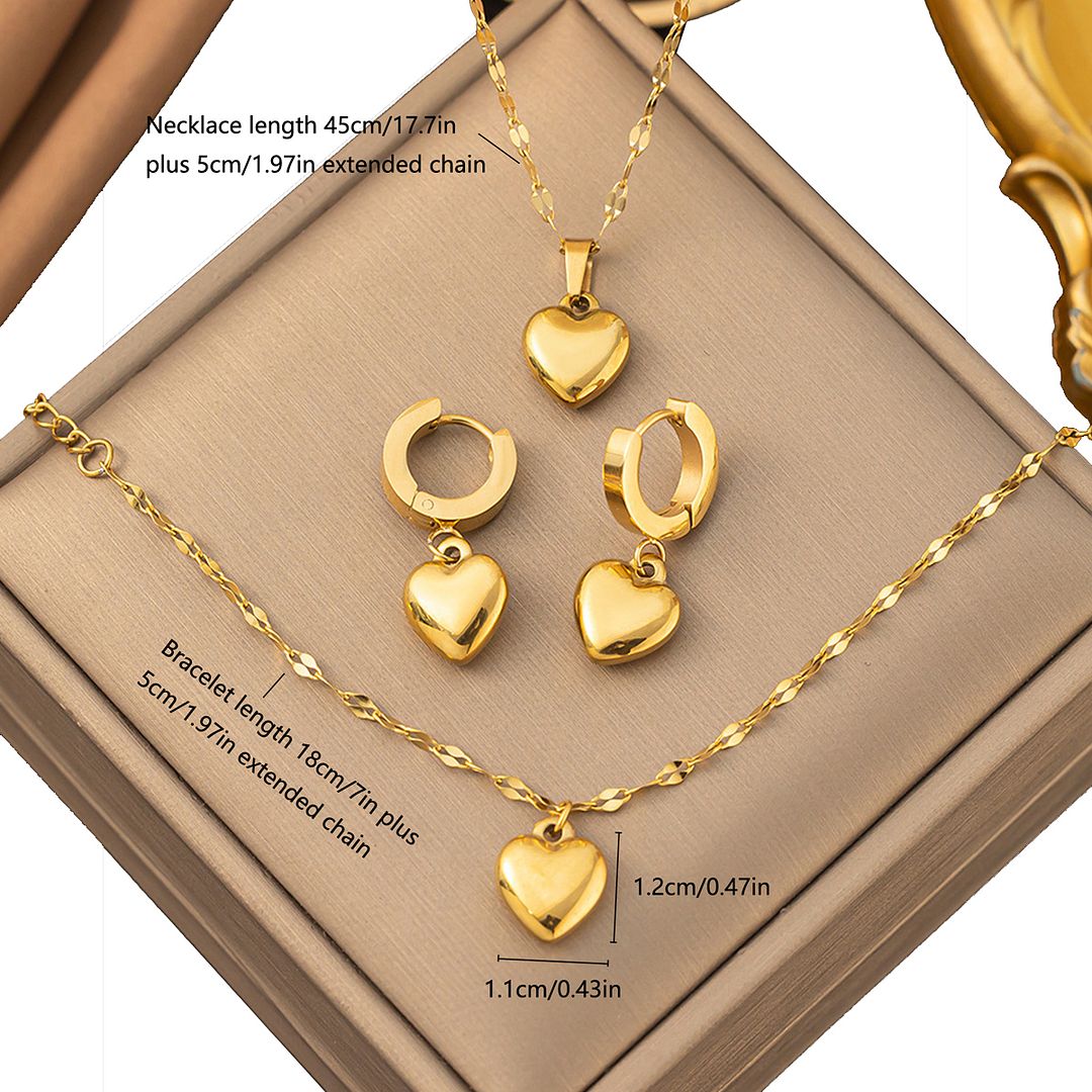Designer Inspired 9.8 gram 18k Gold Overlay Necklace, Bracelet & Earrings Set