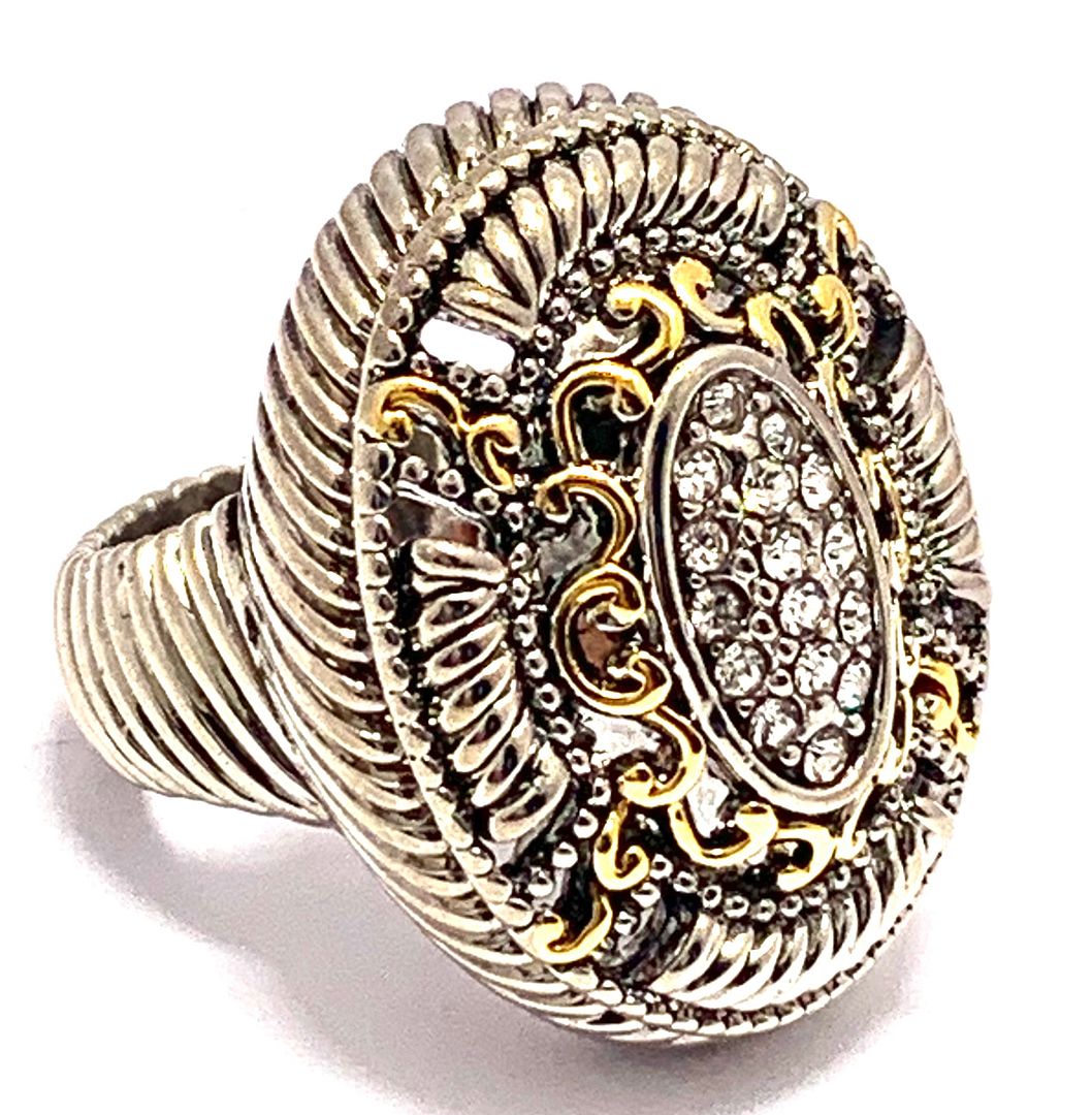 Designer Inspired Large 0.50ctw Diamonique Diamond Ring