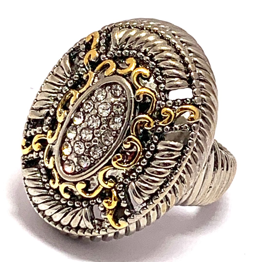 Designer Inspired Large 0.50ctw Diamonique Diamond Ring