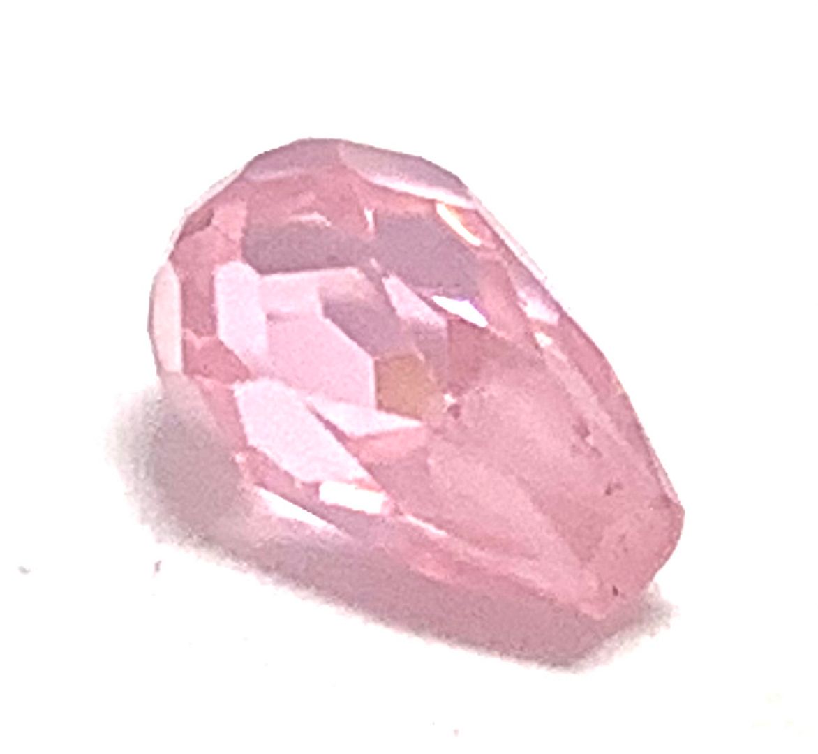 Estate 2.96ctw Briolette Cut Pink Topaz Loose Stone 8X4mm
