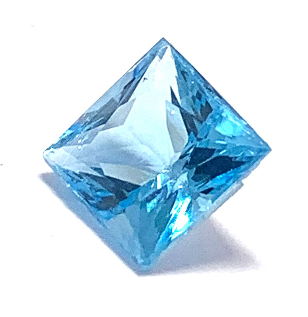 Genuine 2.05ctw Princess Cut Swiss Blue Topaz Loose Gemstone 7X7 mm