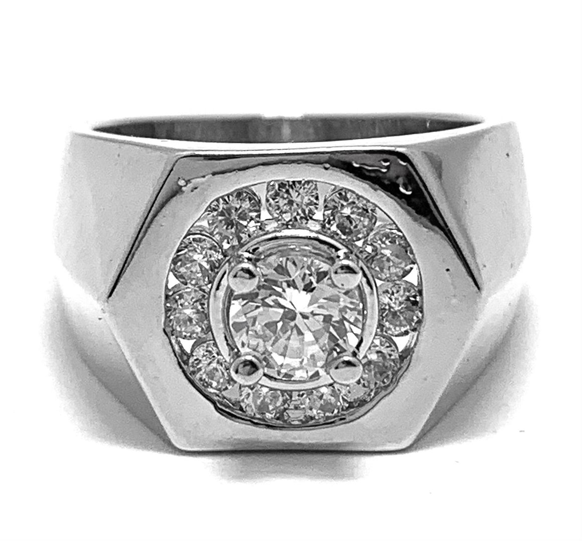 Modern Design 2.50ctw Diamonique Diamond Unisex Ring