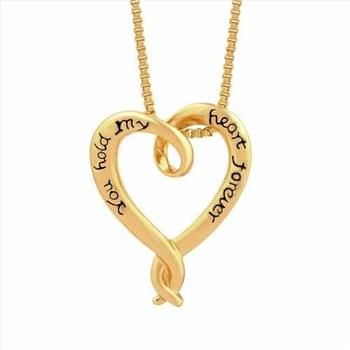 Necklace - "You Hold My Heart Forever"