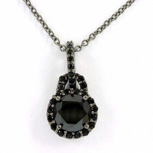 black spinel pendant
