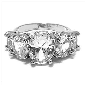 12.00ctw Diamonique Diamond Large Anniversary Wedding Ring