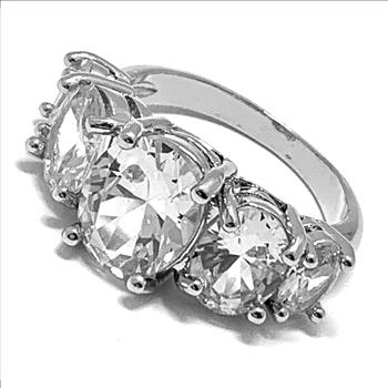12.00ctw Diamonique Diamond Large Anniversary Wedding Ring