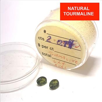 $145 Retail Lot of 1.42 ctw Natural  Brazilian Tourmaline Loose Gemstone 6X4mm
