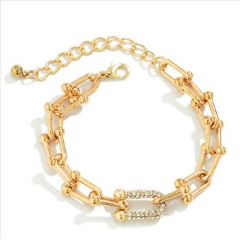 16.6 gram 0.25ctw Diamonique Diamond Fancy Link Bracelet