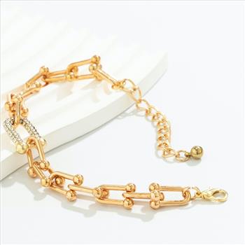 16.6 gram 0.25ctw Diamonique Diamond Fancy Link Bracelet