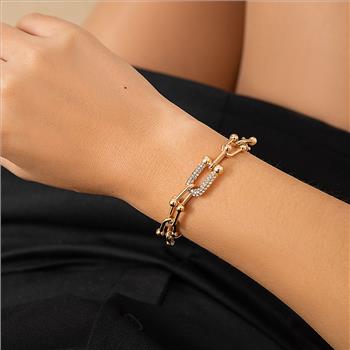 16.6 gram 0.25ctw Diamonique Diamond Fancy Link Bracelet