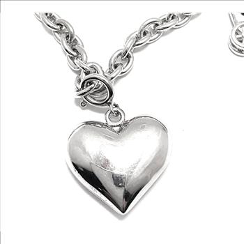 18k Gold & .925 Sterling Silver 0.05ctw Genuine Diamond & 0.50ctw Genuine Sapphire Large Charm  Bracelet