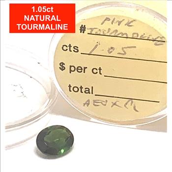 $275 Retail 1.05ctw Natural  Brazilian Tourmaline Loose Gemstone 8X6mm