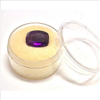 $325 Retail 4.38ctw Natural  Brazilian Amethyst Loose Gemstone 12X9mm