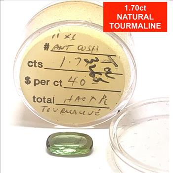 $345 Retail 1.70ctw Natural  Brazilian Tourmaline Loose Gemstone 11X6mm