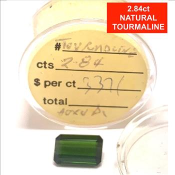 $345 Retail 2.84 ctw Natural  Brazilian Tourmaline Loose Gemstone 10X6mm