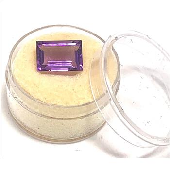 $385 Retail 3.74ctw Natural  Brazilian Amethyst Loose Gemstone 11X7mm