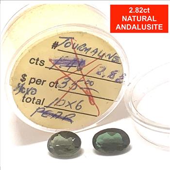 $445 Retail 2.82 ctw Natural  Brazilian Tourmaline Loose Gemstone 10X6mm