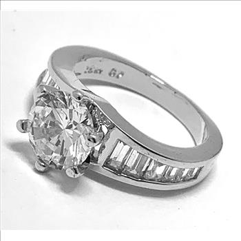 4.50ctw Diamonique Diamon Engagement  Ring