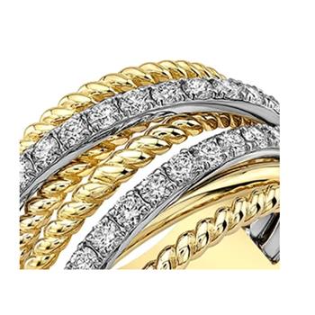 Designer Inspired 0.75ctw Diamonique Diamond Anniversary Ring SZ7