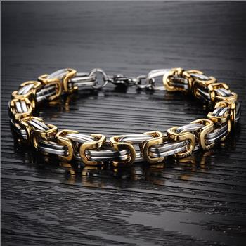 Designer Inspired 47.3 gram Stainless Steel Mens Fancy Bracelet