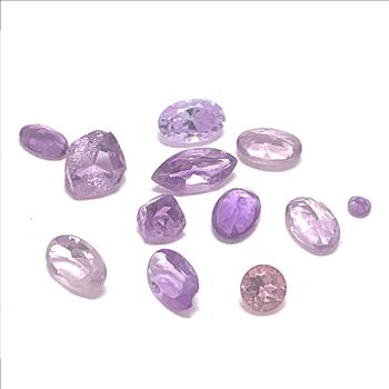 Lot of Genuine 5.15ctw  Brazilian Amethyst Loose Gemstones  3-5 MM