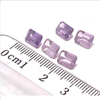 Lot of Genuine 5.90ctw  Brazilian Amethyst Loose Gemstones  4X6 MM