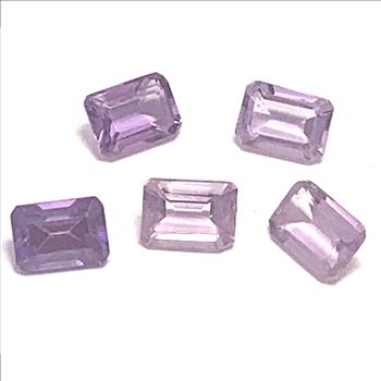 Lot of Genuine 5.90ctw  Brazilian Amethyst Loose Gemstones  4X6 MM