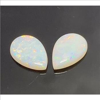 Lot of Natural 1.45ctw  Australian Opal Loose Gemstones  8-6 MM