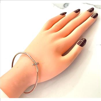 0.02ctw Genuine Diamonds Bangle Bracelet
