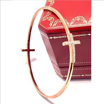 0.02ctw Genuine Diamonds Bangle Bracelet