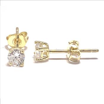 0.50ctw VVS-F  Simulated Diamond Stud Earrings