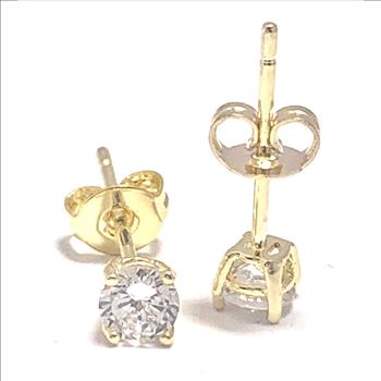 0.50ctw VVS-F  Simulated Diamonds Stud Earrings