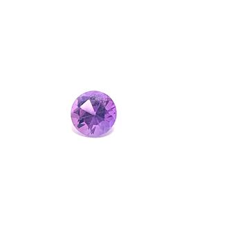 0.75 ct Natural Brazilian Round Cut Amethyst Gemstone 6X6 mm
