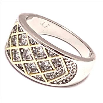 0.75ctw Diamonique Diamond Anniversary Ring Size 8